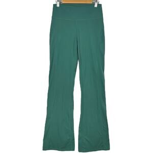 L SPACE Overdrive Legging Yoga Pants Womens Large Cypress Green Kick Flare